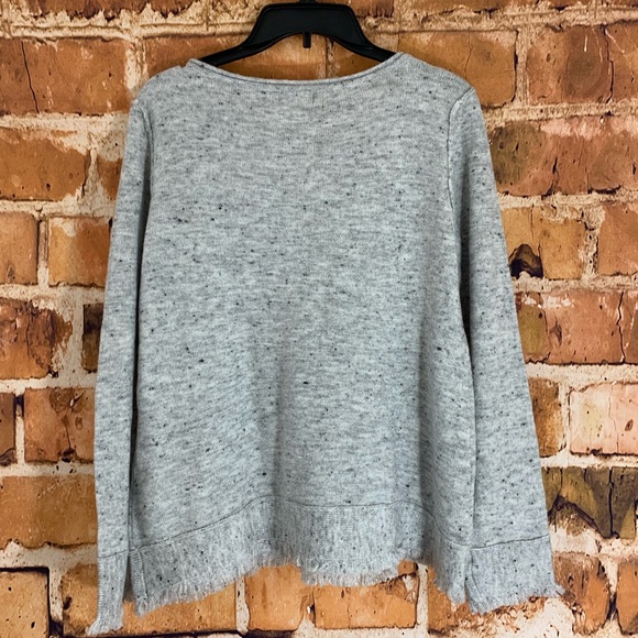 SOLD!!Style&Co Embroidered Fringed Textured Sweate - Picture 4 of 8